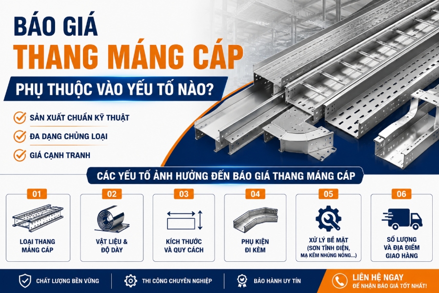 Báo Giá Thang Máng Cáp Phụ Thuộc Vào Yếu Tố Nào?