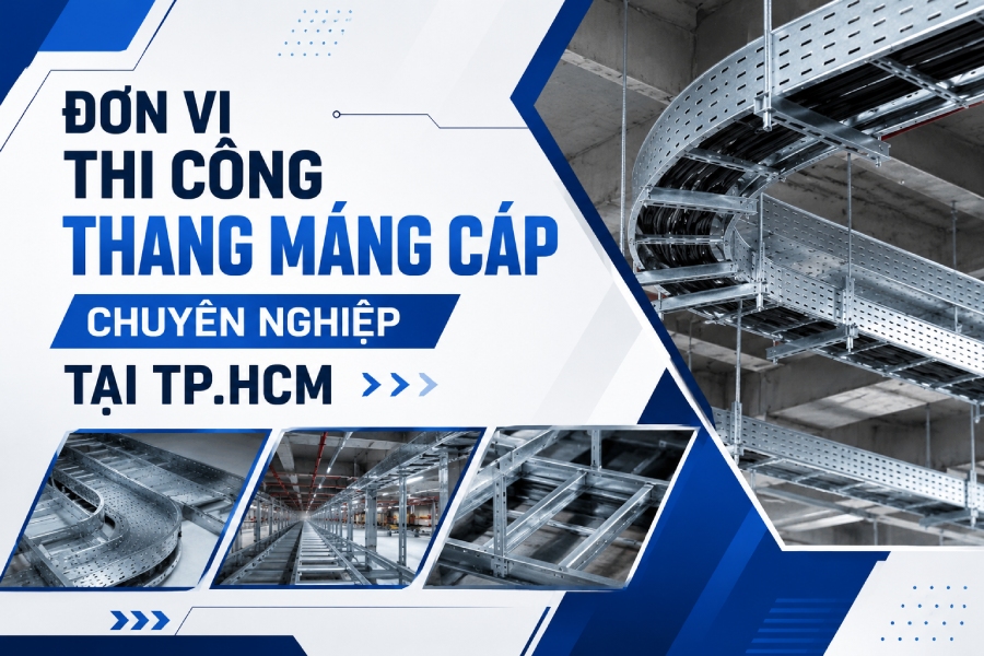 Đơn vị thi công thang máng cáp chuyên nghiệp tại TP.HCM
