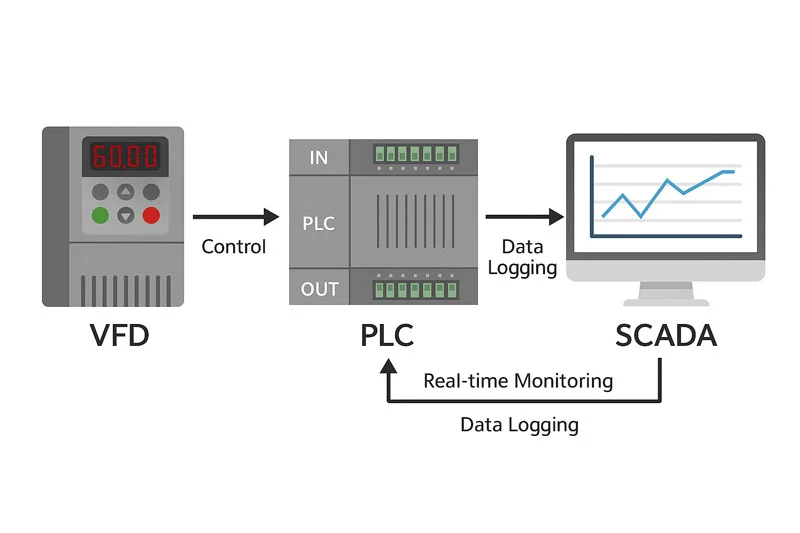 Sự kết hợp giữa PLC - HMI - SCADA