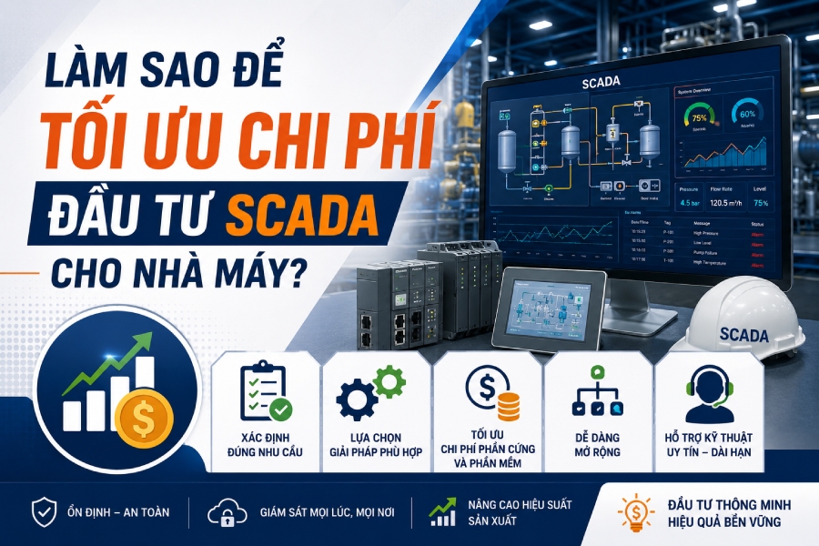 Làm sao để tối ưu chi phí đầu tư SCADA Cho Nhà Máy?